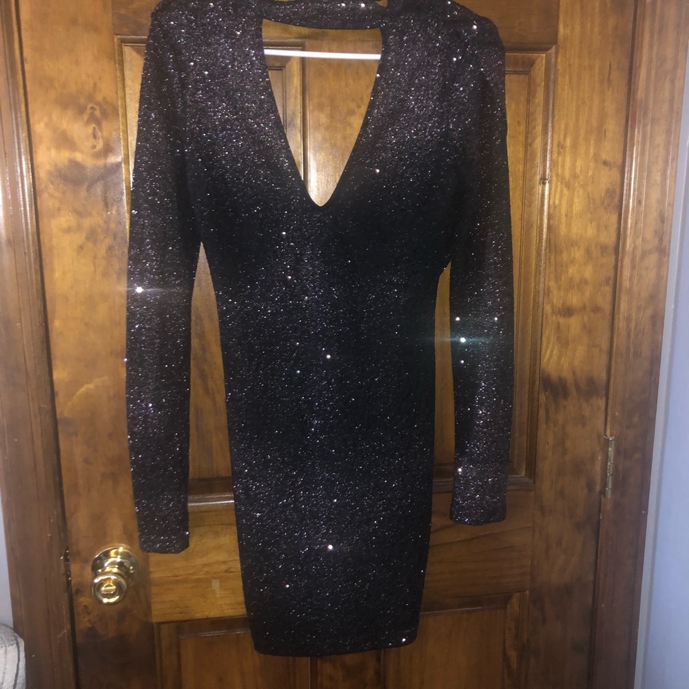 Mini black dress